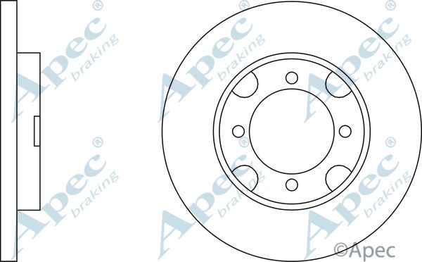 APEC BRAKING Jarrulevy DSK168